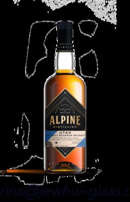 購入 750ml Apline Whiskey  Glass Bottle -Customization, Super Flint Glass Bottle, American Rum online manufacture