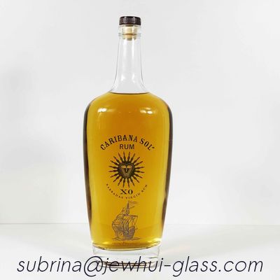 購入 1000ml  Whisky Glass Bottle, Super Flint,  Australian Rum オンライン製造