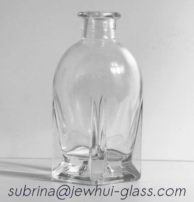 購入 375ML Rumquila, Vodquila,  whiskquila,  Xo, Brandy, Cognac Glass Bottle With hollow Glass Stopper オンライン製造