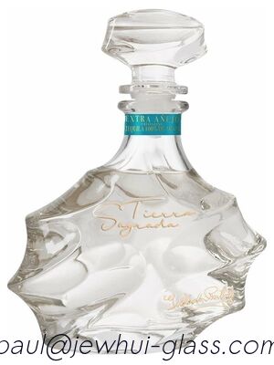 購入 エクストラ アネホ、レポサド、シルバーテキーラ ガラスボトル、スーパーフリントガラスボトル、ガラスストッパー付き オンライン製造