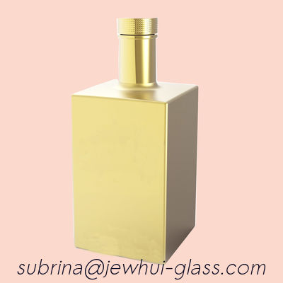 購入 0.7L正方形のガラス ビンの金電気めっき1050g熱い押す金ホイル オンライン製造