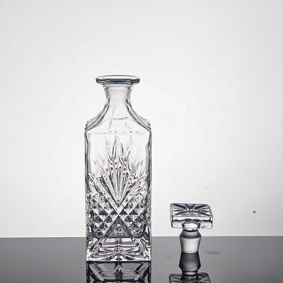 購入 ウォッカのブルボン水晶アルコール デカンター25OZは熱い押を磨いた online manufacture