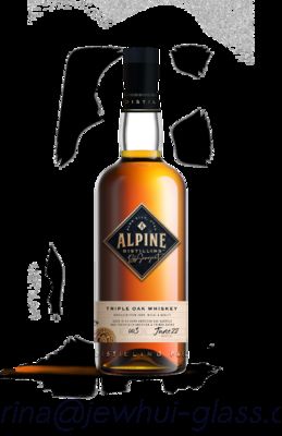 よい価格 750ml Apline Whiskey  Glass Bottle -Customization, Super Flint Glass Bottle, American Rum オンライン