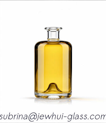 よい価格 アポテカー 75cl または 70cl 丸型 プッシュアップ付き プレミアムクリアウイスキーガラスボトル オンライン
