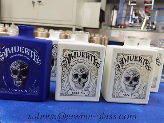 よい価格 750ml ジン スクエア ガラスボトル オンライン