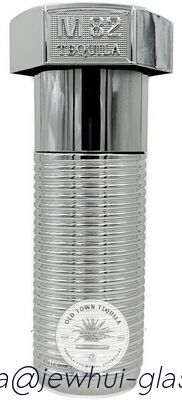 よい価格 エクストラ アネホ、レポサド、シルバーテキーラ ガラスボトル、スーパーフリントガラスボトル、ガラスストッパー付き オンライン