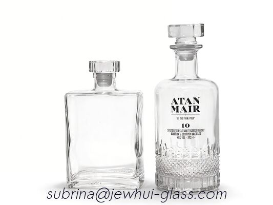 よい価格 700ml LARGE BOTTLE/CLEAR SPIRIT ボトル 固体浄化された石灰石ガラスタップ付き ウォッカ ジン ラム テキラ ウィスキー ブランデー 酒類のパッケージに適しています オンライン