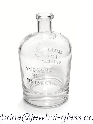 よい価格 750ml 丸いウイスキー スモークヒル ウイスキー ガラスボトル オンライン
