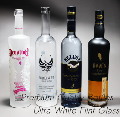 よい価格 200ml 500ml 1750ml グラススピリットボトル エンボス加工文字 209 ジン グラスボトル オンライン