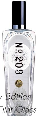 よい価格 200ml 500ml 1750mlのガラス精神のびんは209ジンのガラス ビンの文字を入れを浮彫りにした オンライン